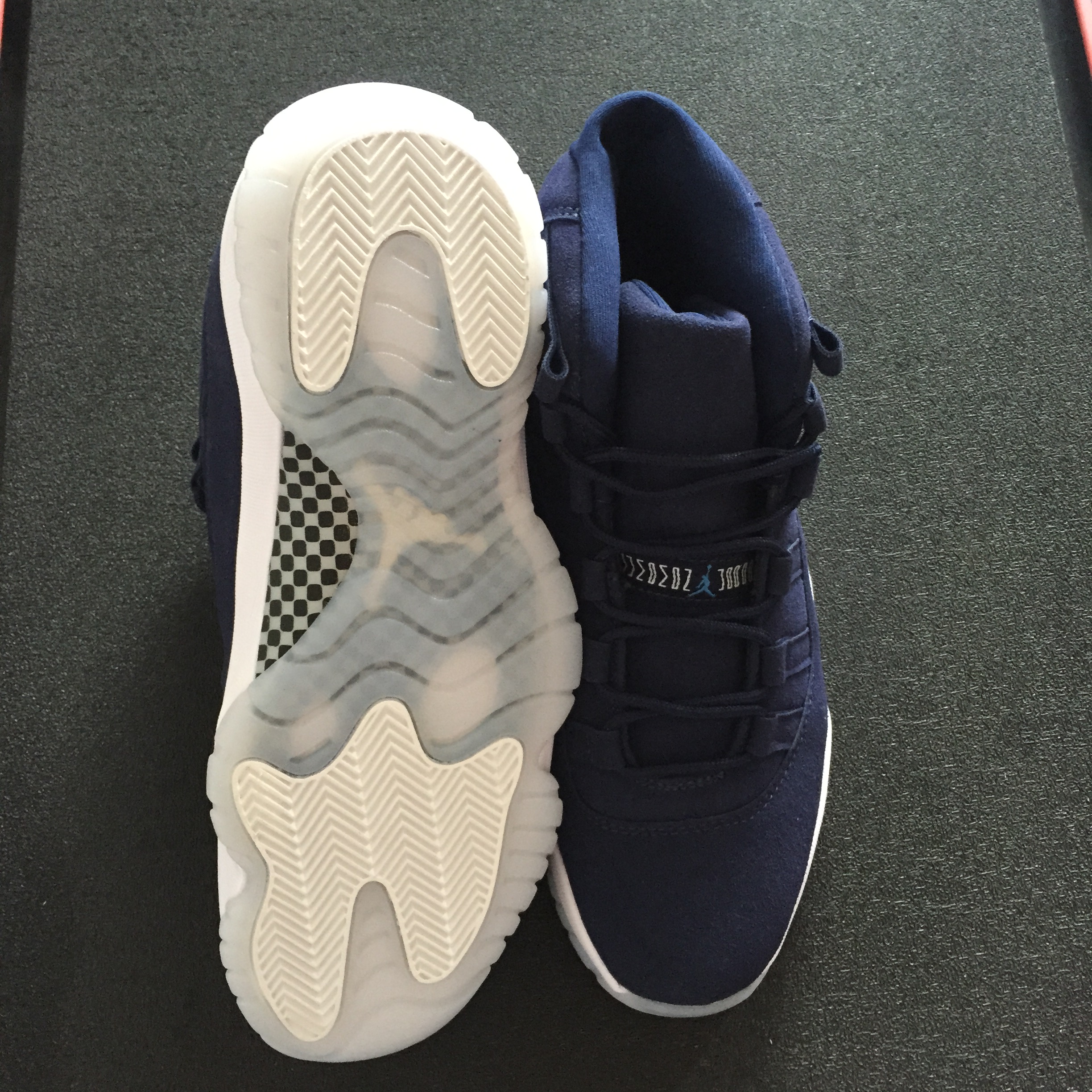 2017 Men Air Jordan 11 Jeter Re2pect Blue Shoes - Click Image to Close